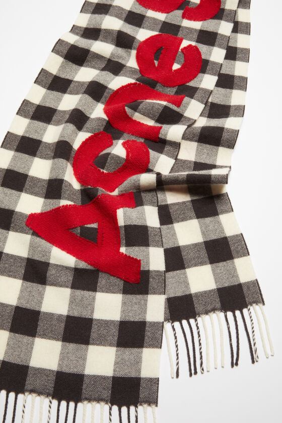 (image for) Delicious Check logo scarf